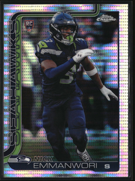 Nick Emmanwori 2025 Topps Chrome Pulsar Refractor #348