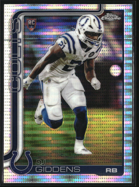 DJ Giddens 2025 Topps Chrome Pulsar Refractor #390