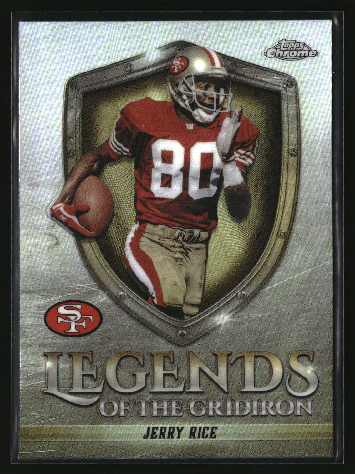 Jerry Rice 2025 Topps Chrome Legends of the Gridiron Refractor #LOG-21