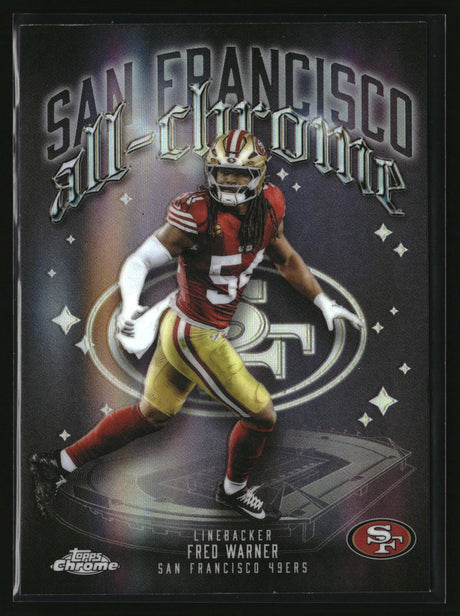Fred Warner 2025 Topps Chrome All-Chrome Team Refractor #ACT-20