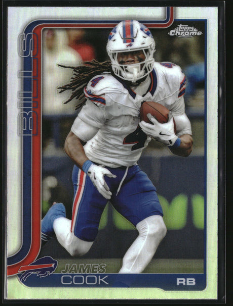James Cook 2025 Topps Chrome Refractor #35