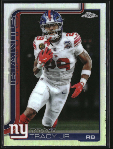 Tyrone Tracy Jr. 2025 Topps Chrome Refractor #228