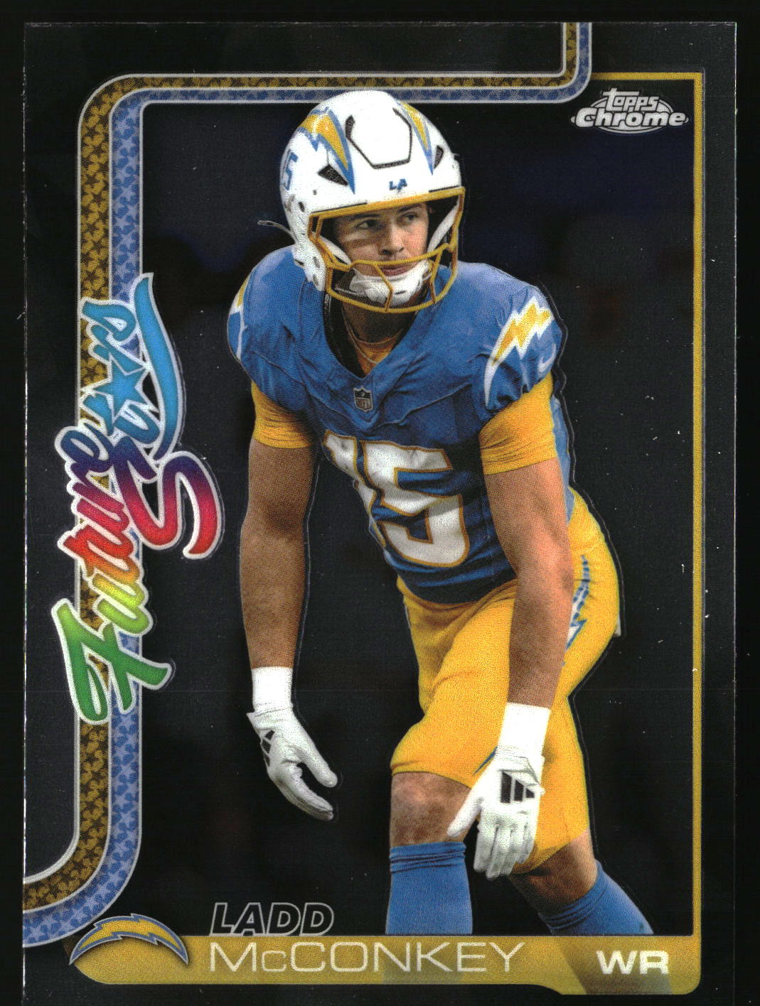Ladd McConkey 2025 Topps Chrome Future Stars #FS-3