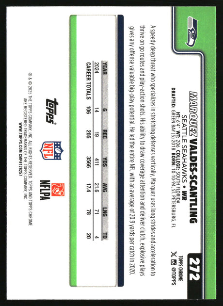 Marquez Valdes-Scantling 2025 Topps Chrome Pulsar Refractor #272