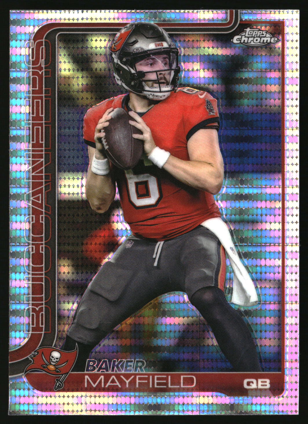 Baker Mayfield 2025 Topps Chrome Pulsar Refractor #281