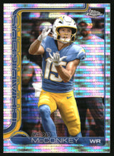 Ladd McConkey 2025 Topps Chrome Pulsar Refractor #156