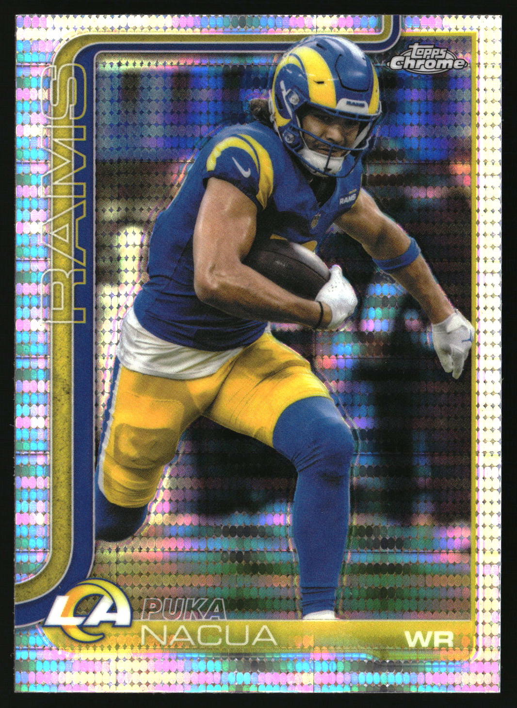 Puka Nacua 2025 Topps Chrome Pulsar Refractor #166