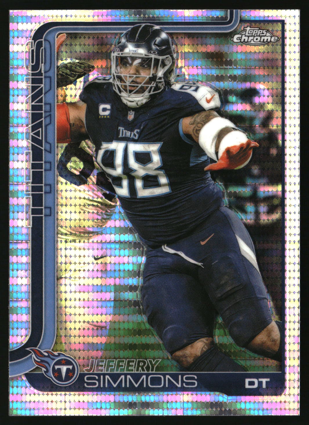 Jeffery Simmons 2025 Topps Chrome Pulsar Refractor #289