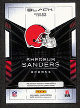 Shedeur Sanders 2025 Panini Black Futuristic Citrine #FUT-SSS #/50