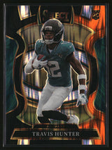 Travis Hunter 2025 Panini Select Black and Orange Prizm Shock #28