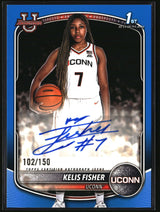 Kelis Fisher 2025-26 Bowman Autographs Blue Border #PA-KF #/150