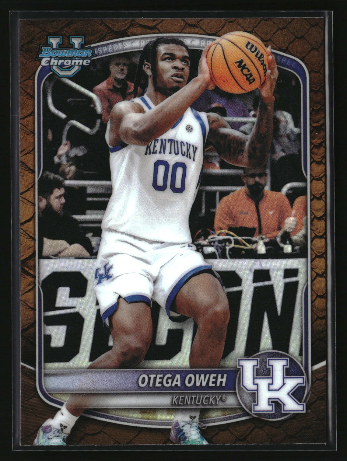 Otega Oweh 2025-26 Bowman Chrome Prospects Reptilian Refractor #BCP-98