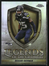 Richard Sherman 2025 Topps Chrome Legends of the Gridiron Refractor #LOG-36