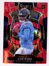 Cam Ward 2025 Panini Select Red Prizm Shock #26 #/249