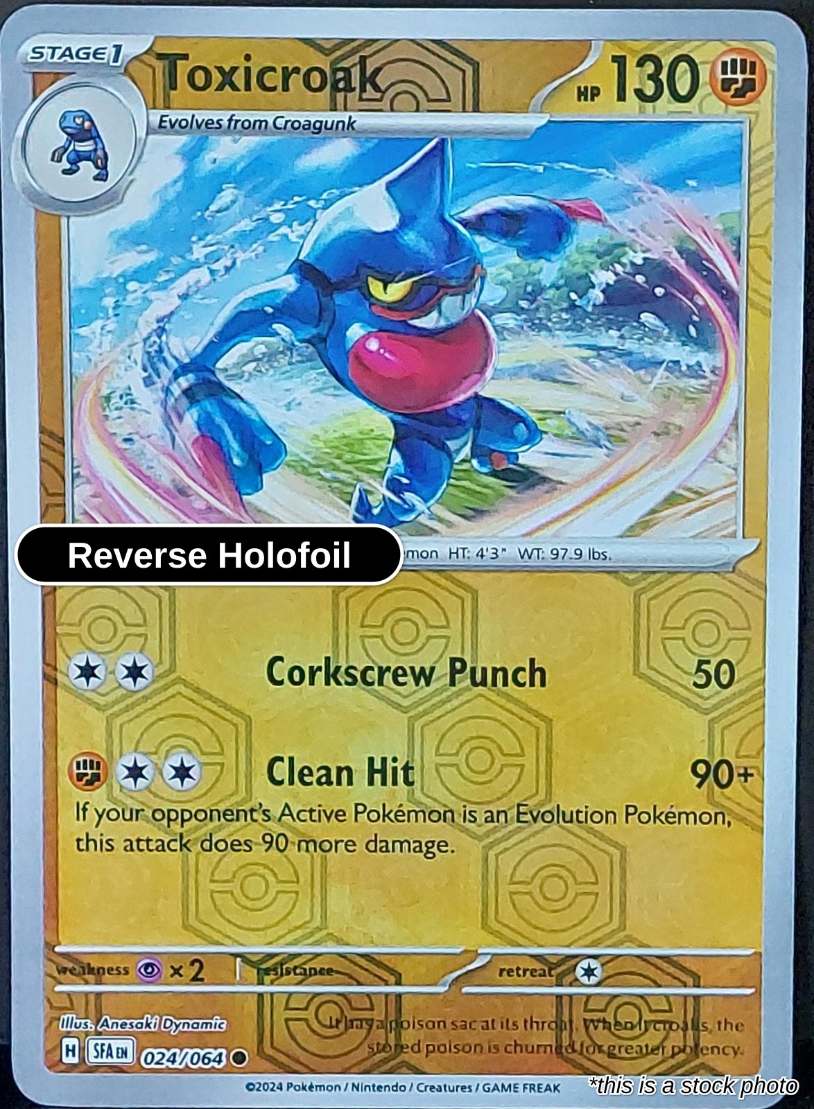 Toxicroak - 024/064 - [SFA - SV: Shrouded Fable] - Reverse Holofoil