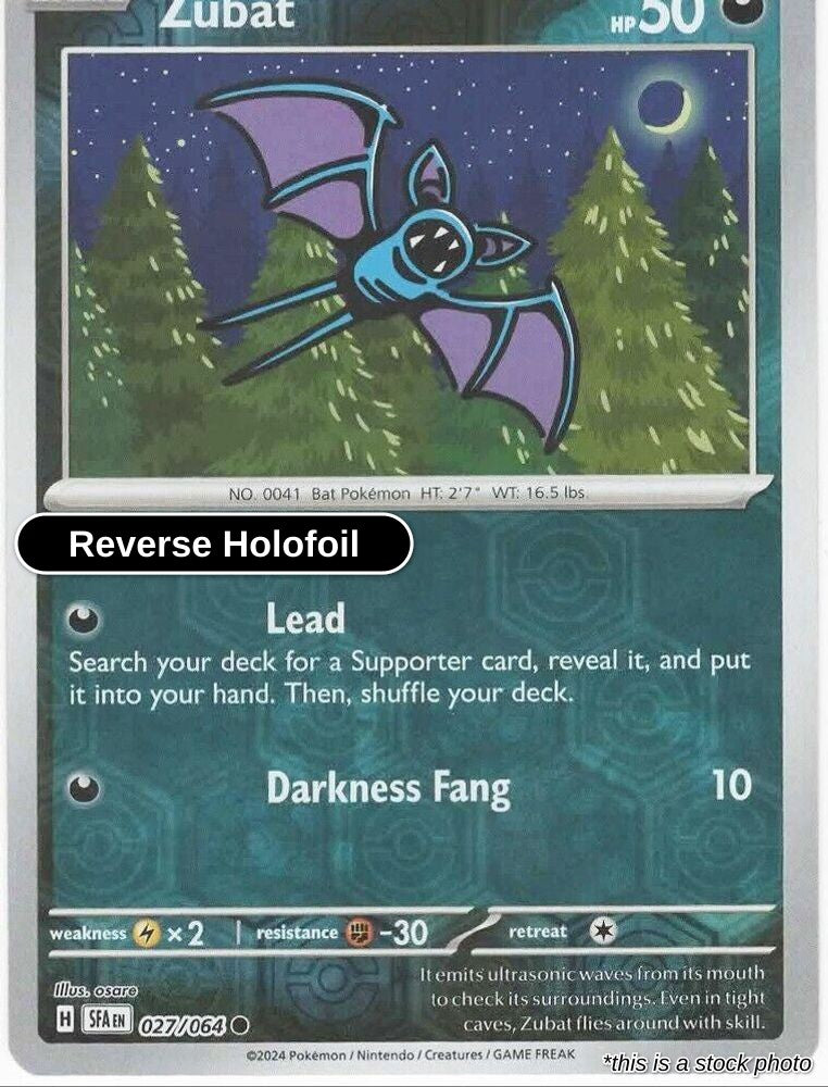 Zubat - 027/064 - [SFA - SV: Shrouded Fable] - Reverse Holofoil
