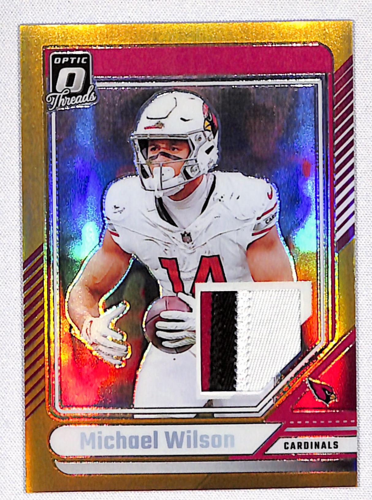 Michael Wilson 2024 Donruss Optic Donruss Threads Gold #DTB-MWN #/10
