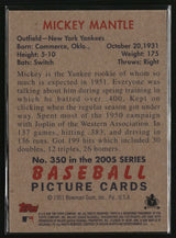 Mickey Mantle 2005 Bowman Heritage #350