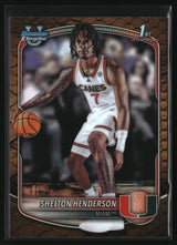 Shelton Henderson 2025-26 Bowman Chrome Prospects Reptilian Refractor #BCP-10