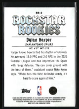 Dylan Harper 2025-26 Bowman Rockstar Rookies #RR-2