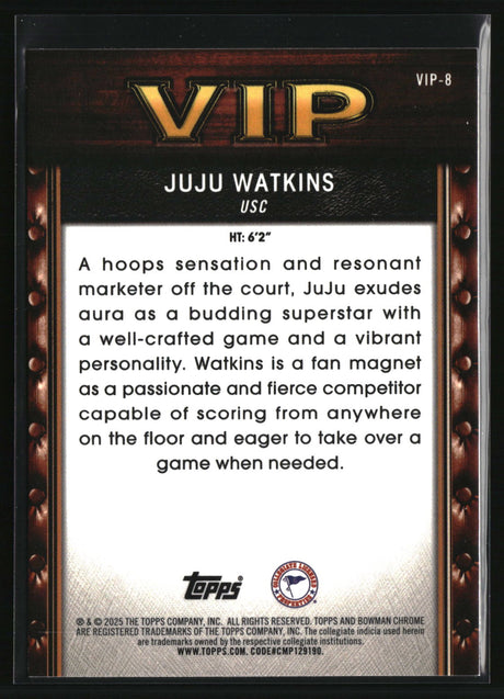 Juju Watkins 2025-26 Bowman Very Important Prospects #VIP-8