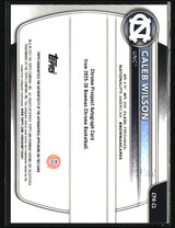Caleb Wilson 2025-26 Bowman Chrome Prospect Autographs Yellow #CPA-CL #/75