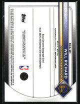 Will Richard 2025-26 Bowman Chrome Autographs Blue Refractor #BCA-WI #/150