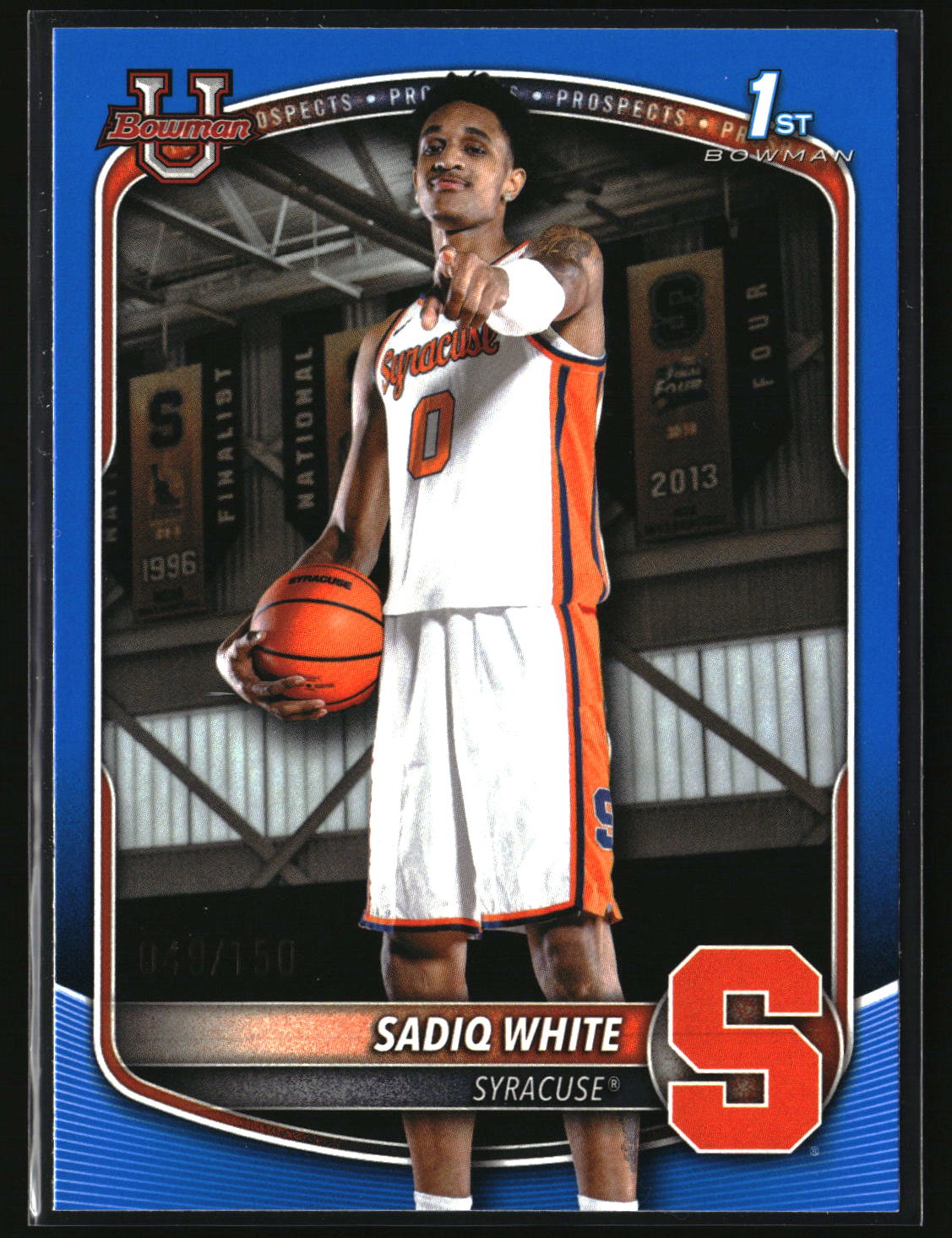 Sadiq White Jr. 2025-26 Bowman Prospects Blue Border #BPP-41 #/150
