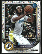 Myles Turner 2025-26 Bowman Chrome Speckle Refractor #BCV-161 #/299