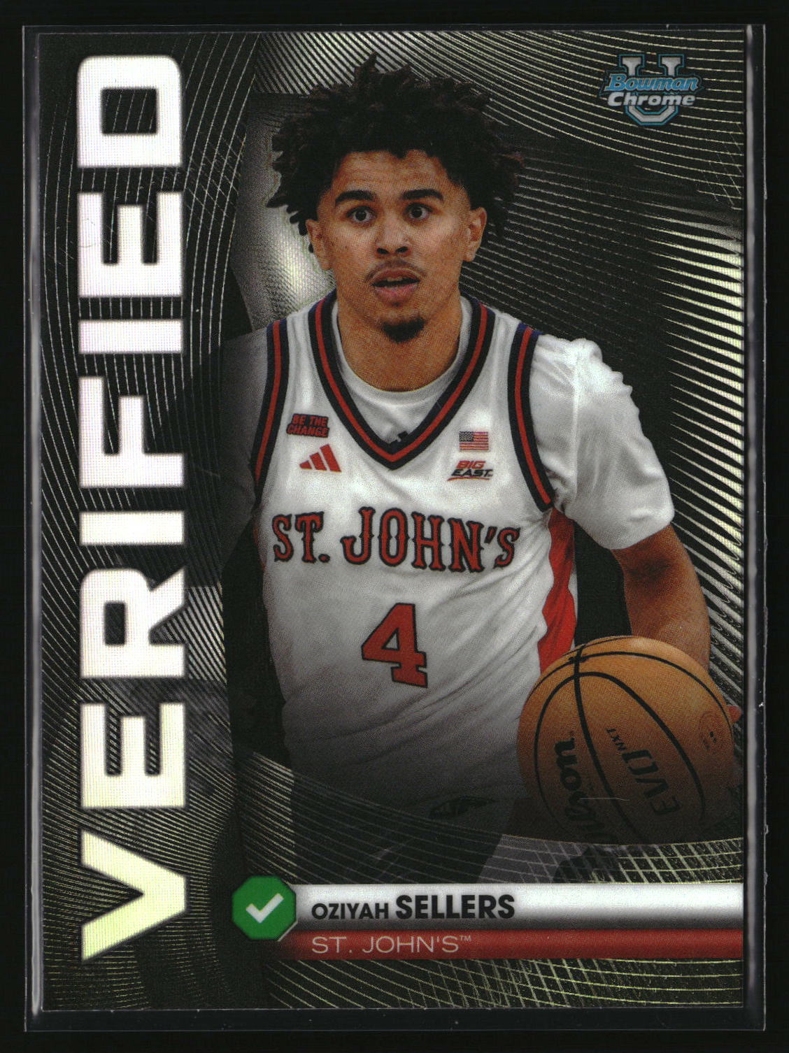 Oziyah Sellers 2025-26 Bowman Bowman Verified Refractor #BV-19