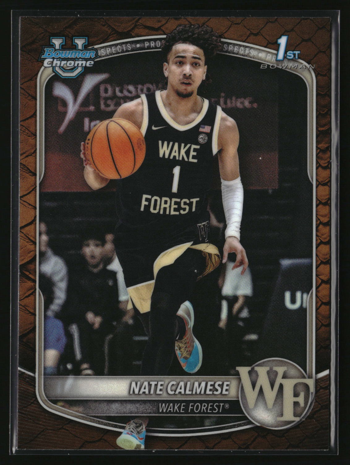 Nate Calmese 2025-26 Bowman Chrome Prospects Reptilian Refractor #BCP-92