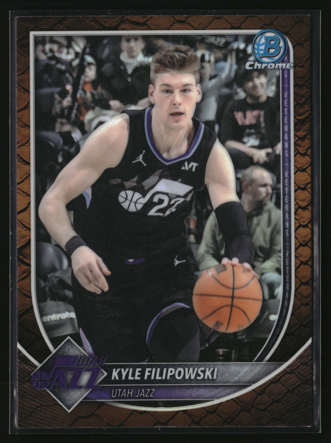 Kyle Filipowski 2025-26 Bowman Chrome Reptilian Refractor #BCV-113