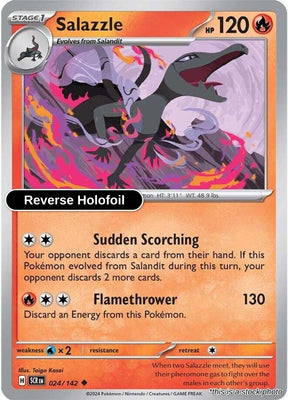 Salazzle - 024/142 - [SCR - SV07: Stellar Crown] - Reverse Holofoil