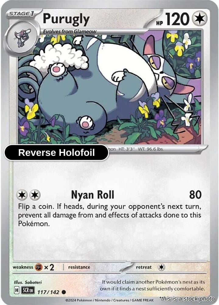 Purugly - 117/142 - [SCR - SV07: Stellar Crown] - Reverse Holofoil