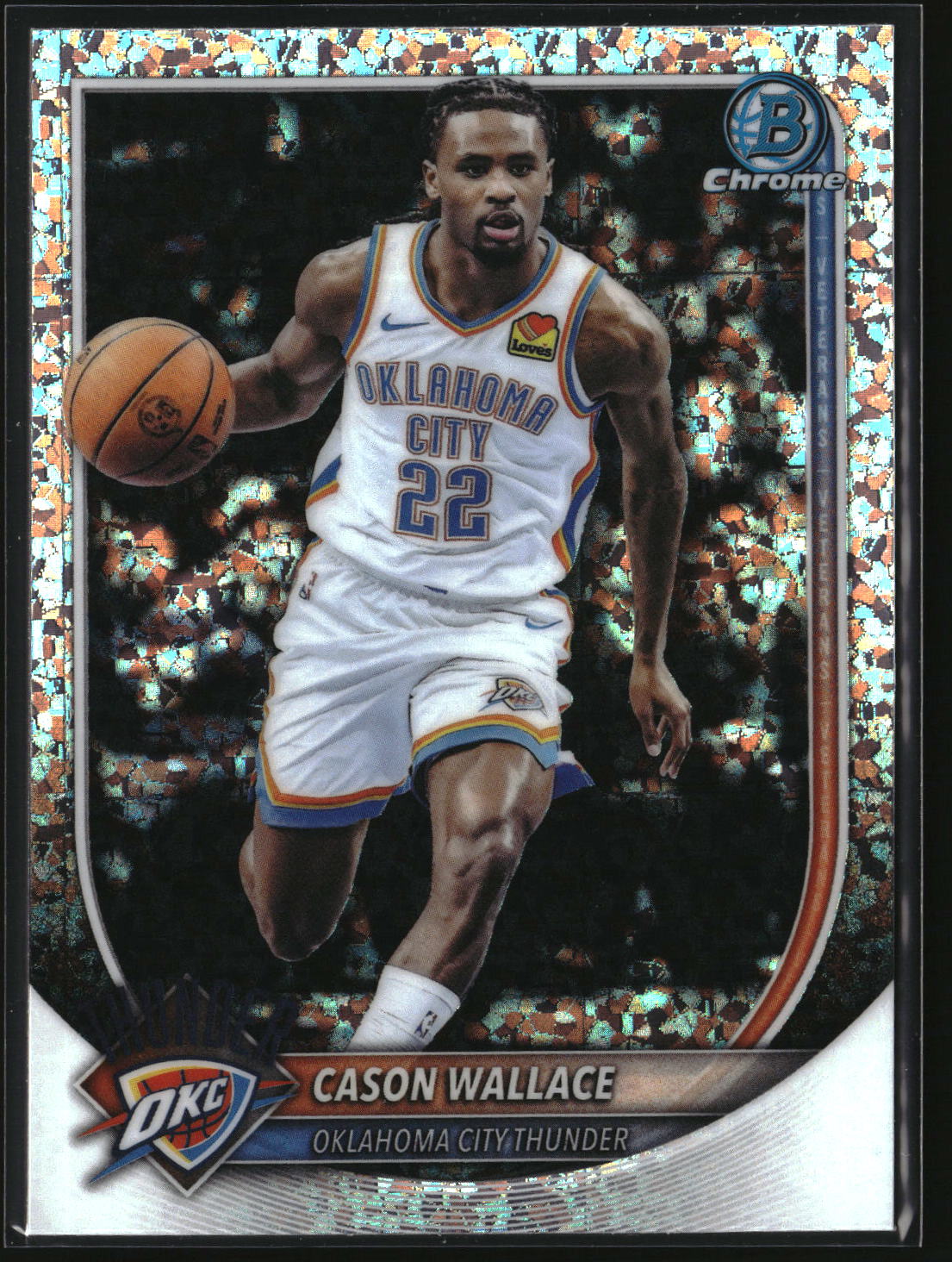 Cason Wallace 2025-26 Bowman Chrome Mini-Diamond Refractor #BCV-185