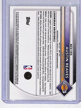 Austin Reaves 2025-26 Bowman Chrome Yellow Wave Refractor #BCV-193 #/75