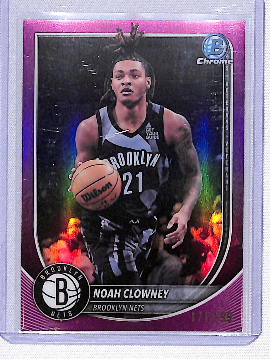 Noah Clowney 2025-26 Bowman Chrome Fuchsia Refractor #BCV-151 #/199