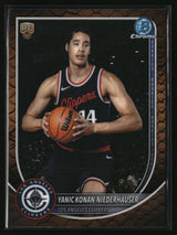Yanic Konan Niederhäuser 2025-26 Bowman Chrome Reptilian Refractor #BCV-30