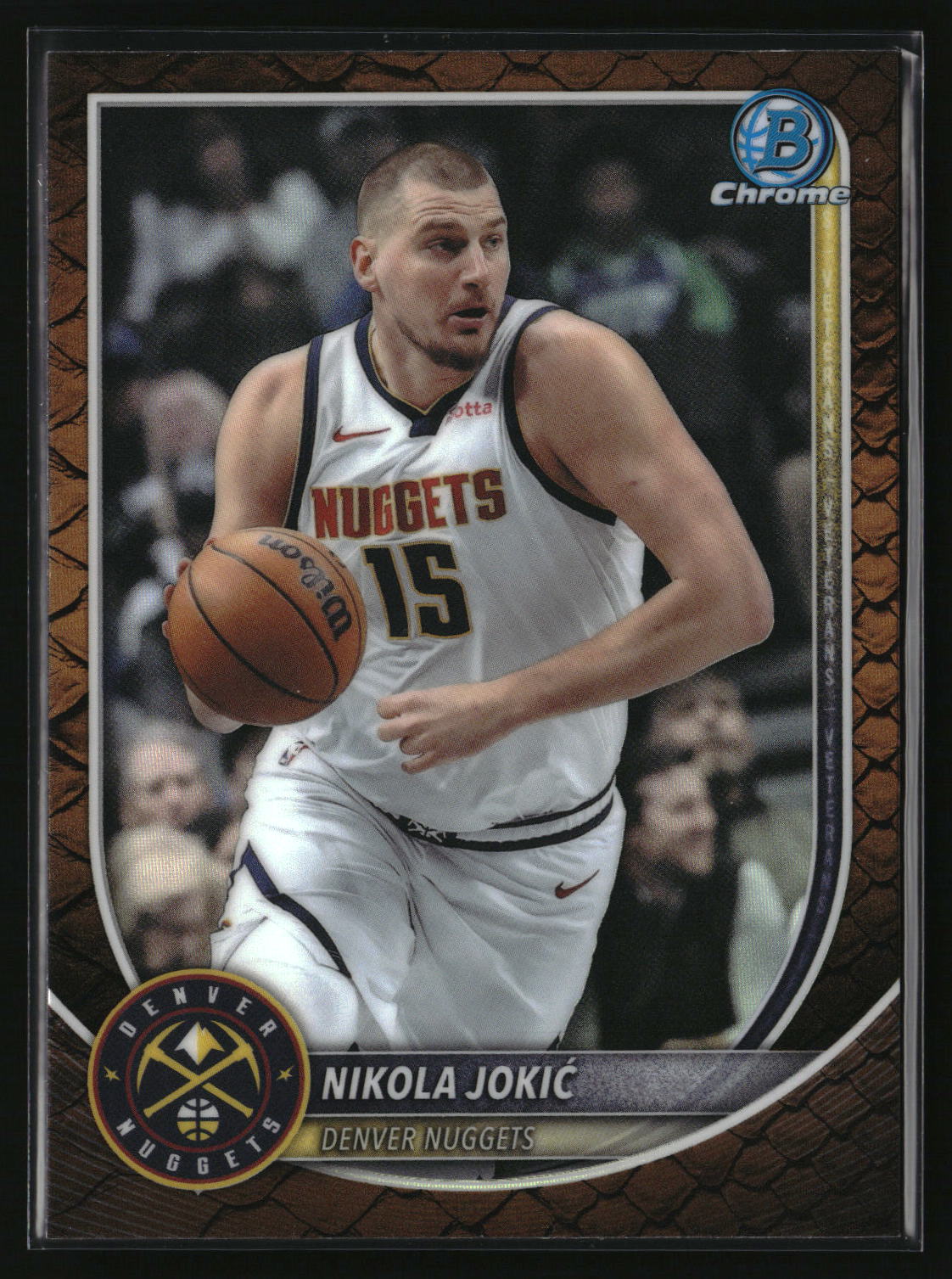 Nikola Jokić 2025-26 Bowman Chrome Reptilian Refractor #BCV-100