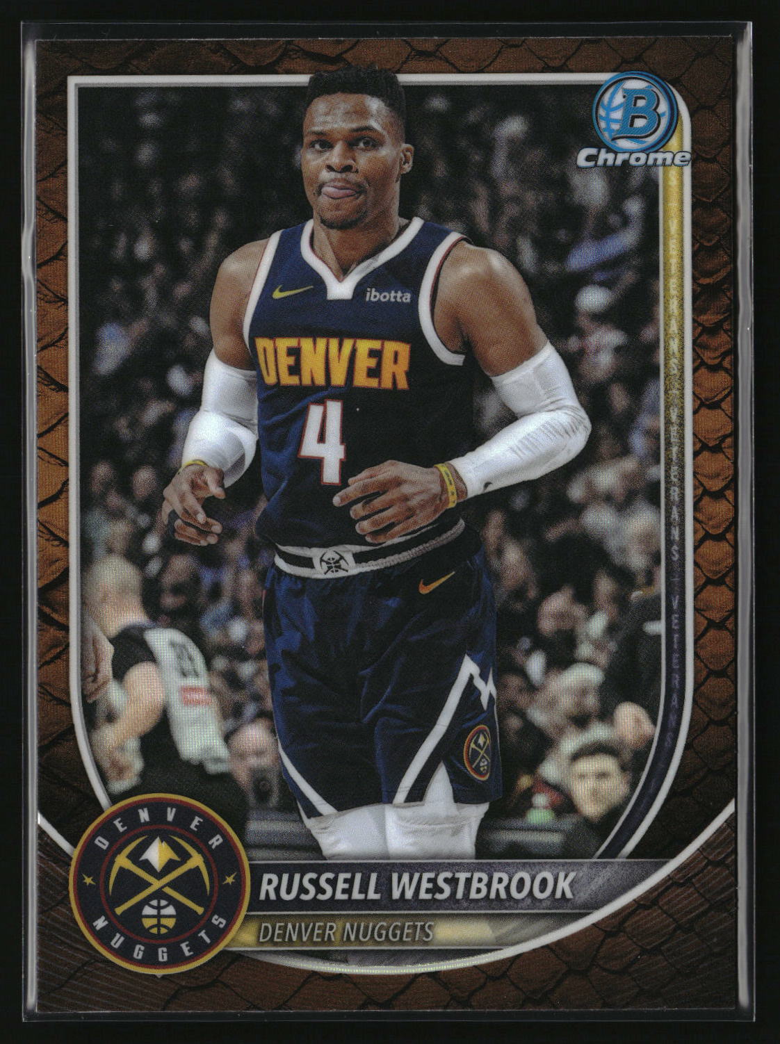 Russell Westbrook 2025-26 Bowman Chrome Reptilian Refractor #BCV-102