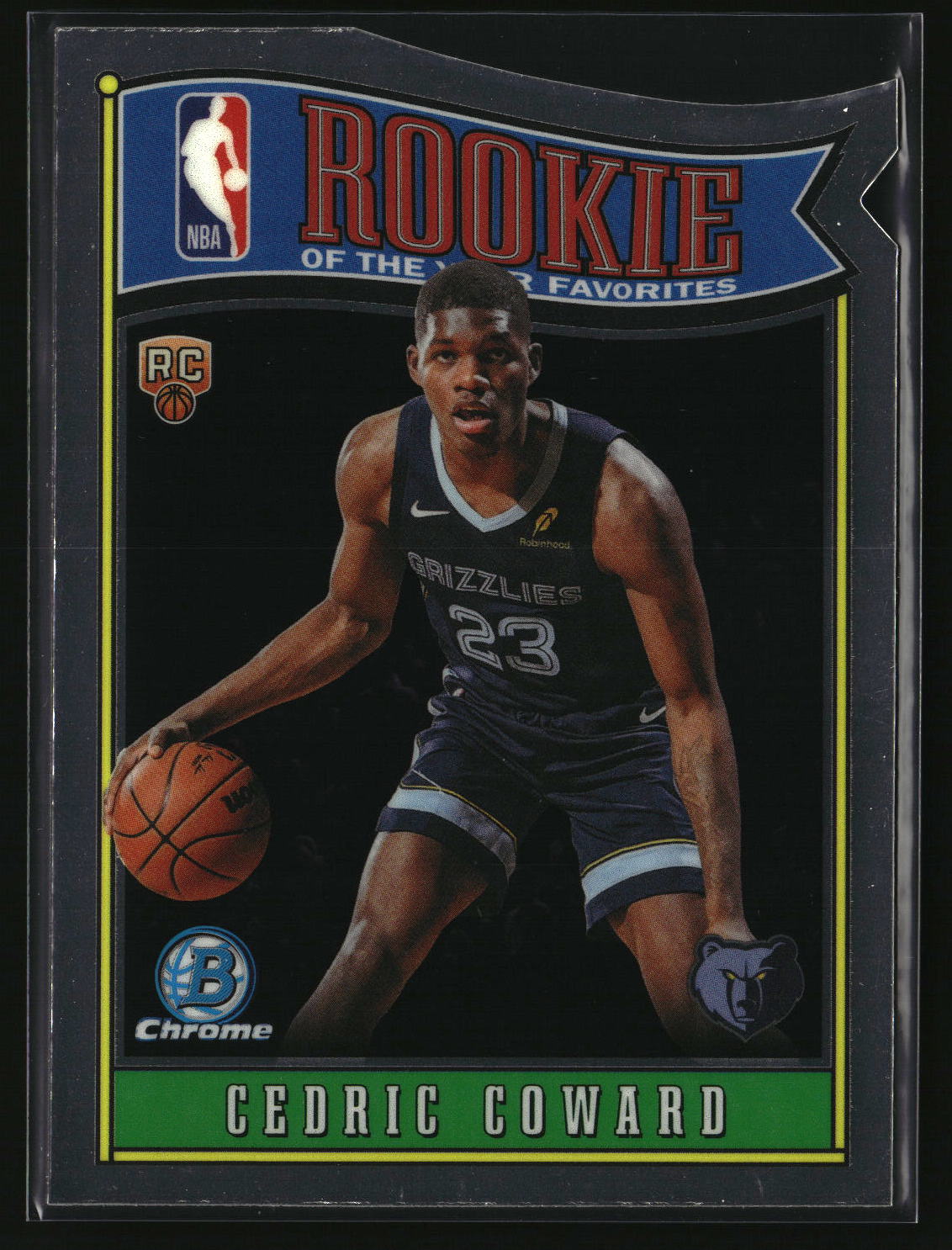 Cedric Coward 2025-26 Bowman Rookie Of The Year Favorites #RY-11