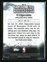 VJ Edgecombe 2025-26 Bowman Greatness Loading #GL-3