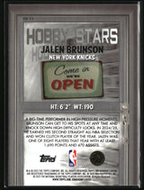 Jalen Brunson 2025-26 Bowman Hobby Stars #HS-11