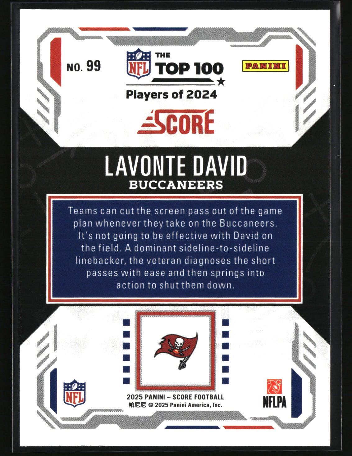 Lavonte David 2025 Score Top 100 #99