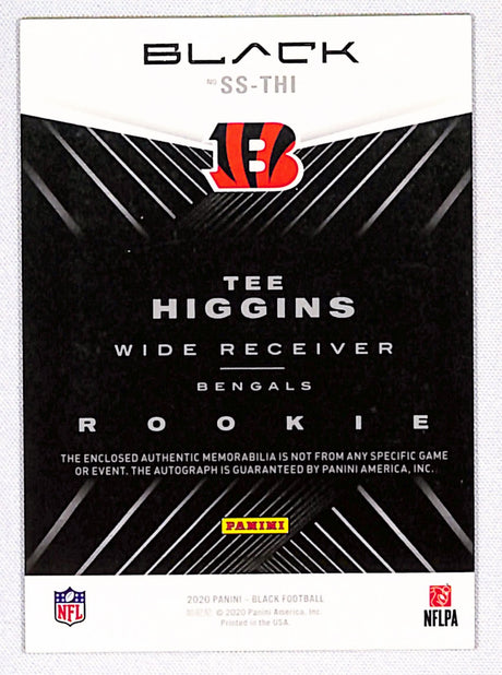 Tee Higgins 2020 Panini Black Sizeable Signatures Rookie Jersey #SS-THI #/50