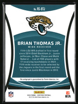 Brian Thomas Jr. 2024 Panini Certified Rookie Signatures Gold Etch #RS-BTJ #/10