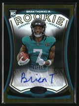 Brian Thomas Jr. 2024 Panini Certified Rookie Signatures Gold Etch #RS-BTJ #/10