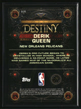 Derik Queen 2025-26 Topps Chrome Destiny Orange Refractor #D-25 #/25