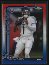 Cam Ward 2025 Topps Chrome Red White and Blue Refractor #314