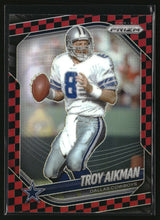Troy Aikman 2025 Panini Prizm Black and Red Checker #179
